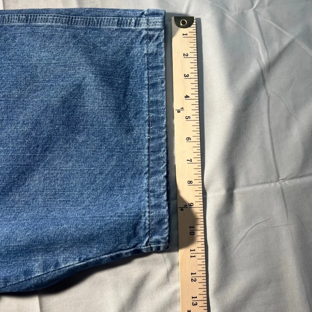 Vintage Wrangler Carpenter Denim Shorts Set Mens 33 Blue 100% Workwear Utility